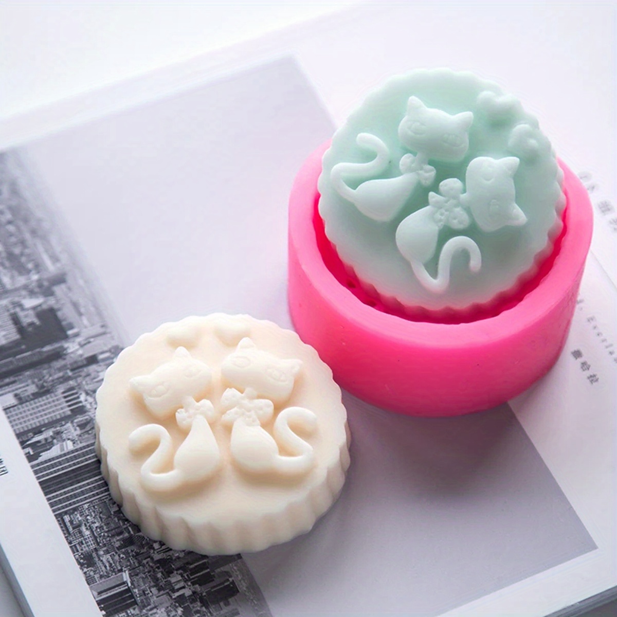 Candle Making Easy - Molde de Silicone de Gato de