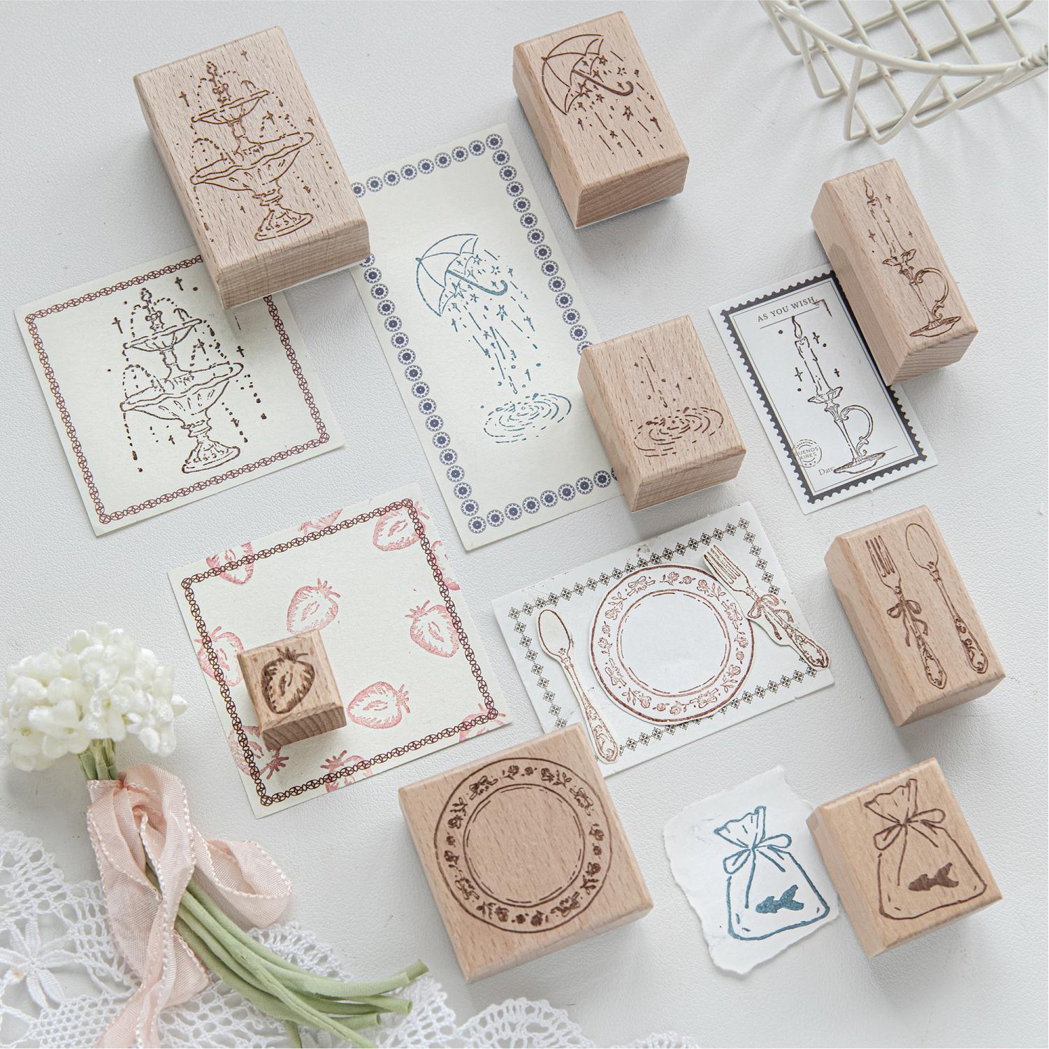 Candle Making Products - Carimbo de Madeira com Design de