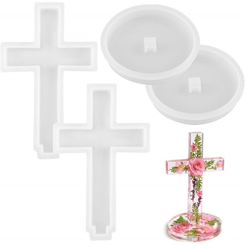 Candle Making Equipment - Dois moldes de silicone com base