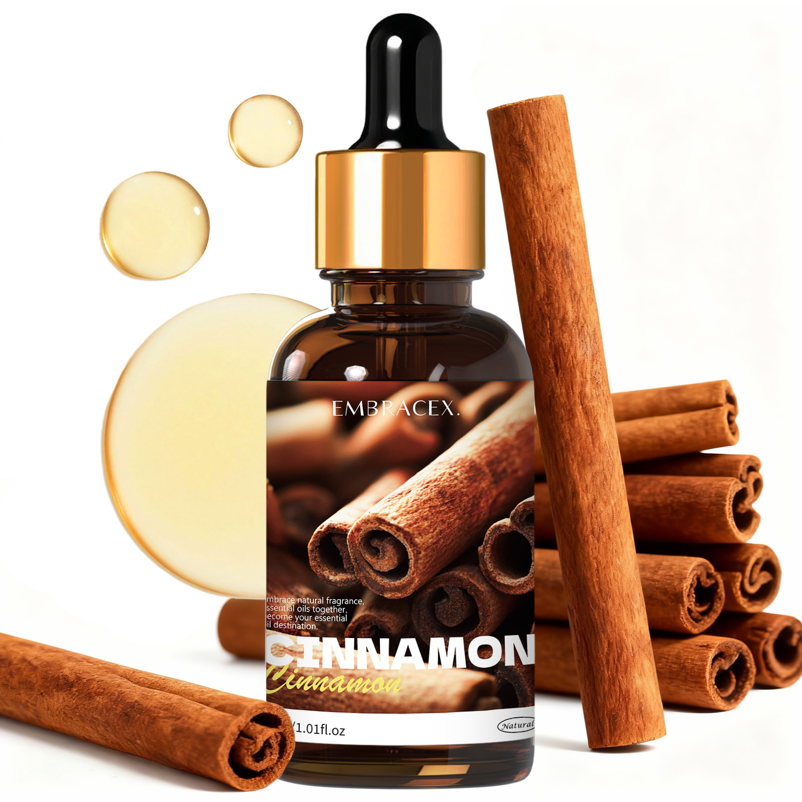 Candle Making Essential Oil - Óleo Essencial Puro de Canela 30ml,