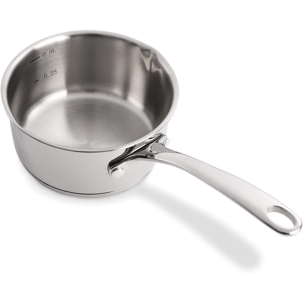 Pour Pot Aluminum - Panela Medidora de Aço Inoxidável 18/10