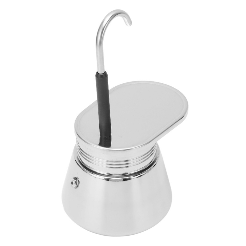 Pour Pot Aluminum - Cafeteira Mocha de Aço Inoxidável com
