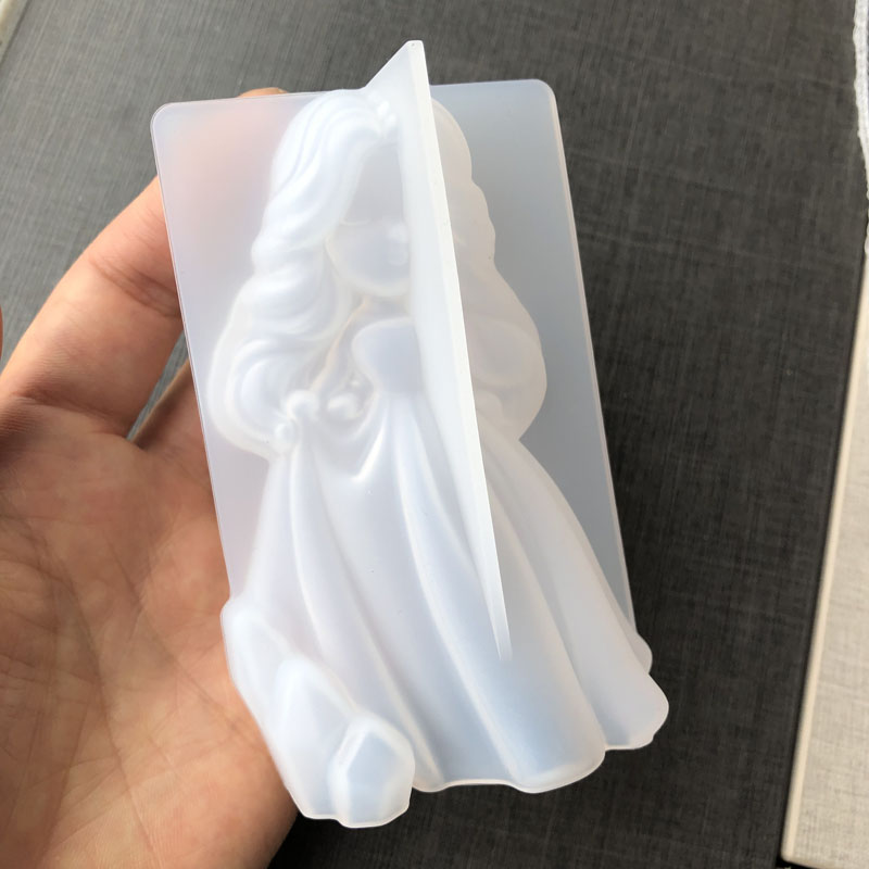 3d bonito princesa silicone ve - Candle Making Products avaliação e preço