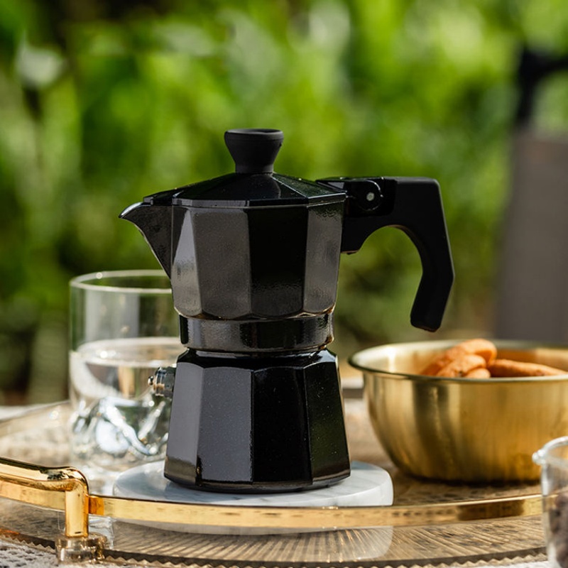 Uma xícara de moka pote mão de - Pour Pot Aluminum avaliação e preço