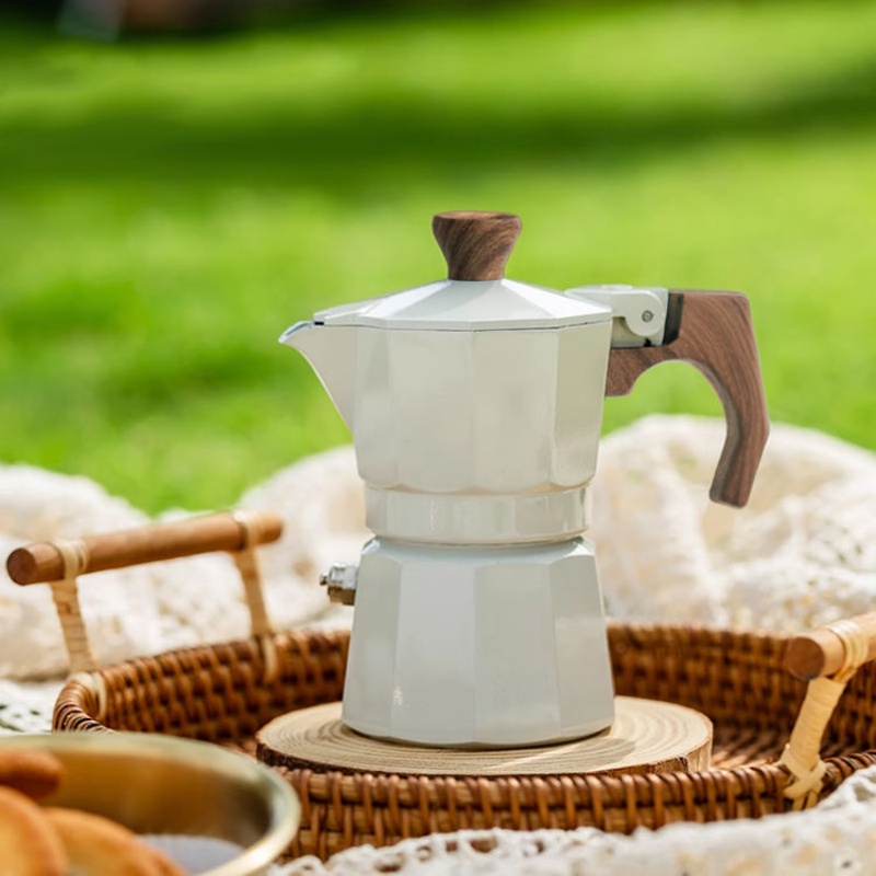 Uma xícara de moka pote mão de - Pour Pot Aluminum avaliação e preço