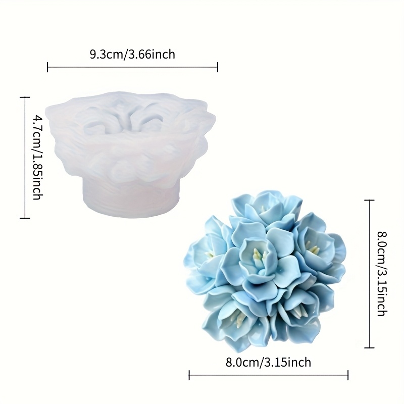1 molde de silicone para velas - Candle Making Equipment avaliação e preço