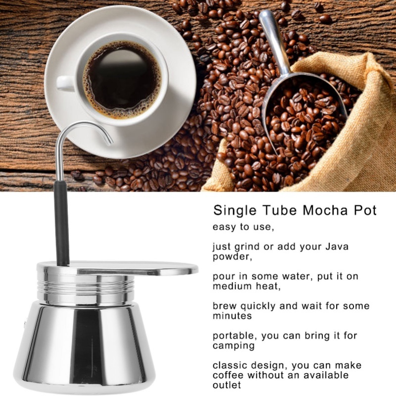 Cafeteira Mocha de Aço Inoxidá - Pour Pot Aluminum avaliação e preço